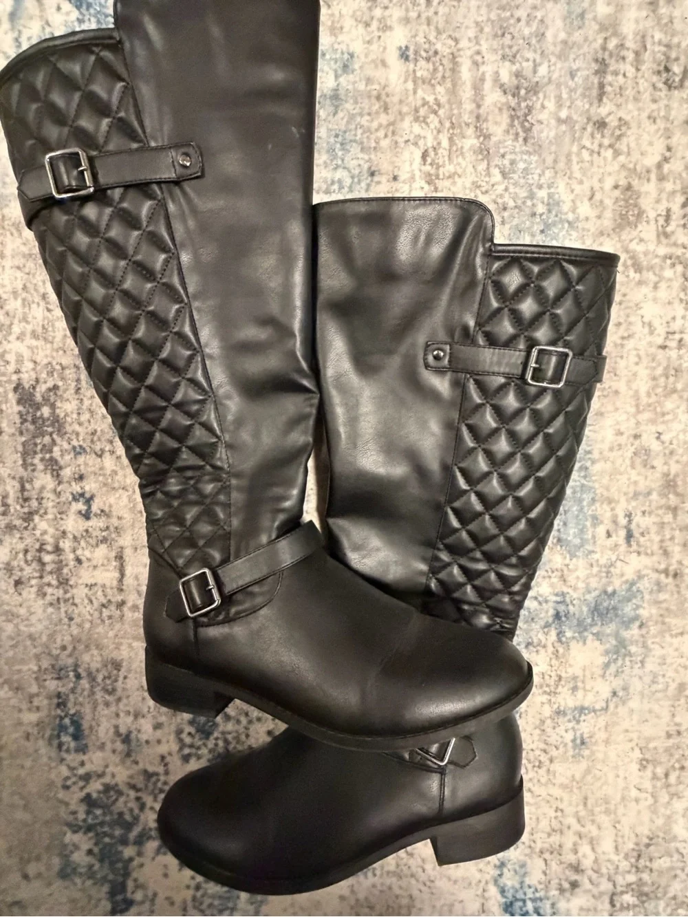 torrid Women’s Black Quilted Tall Riding Boots